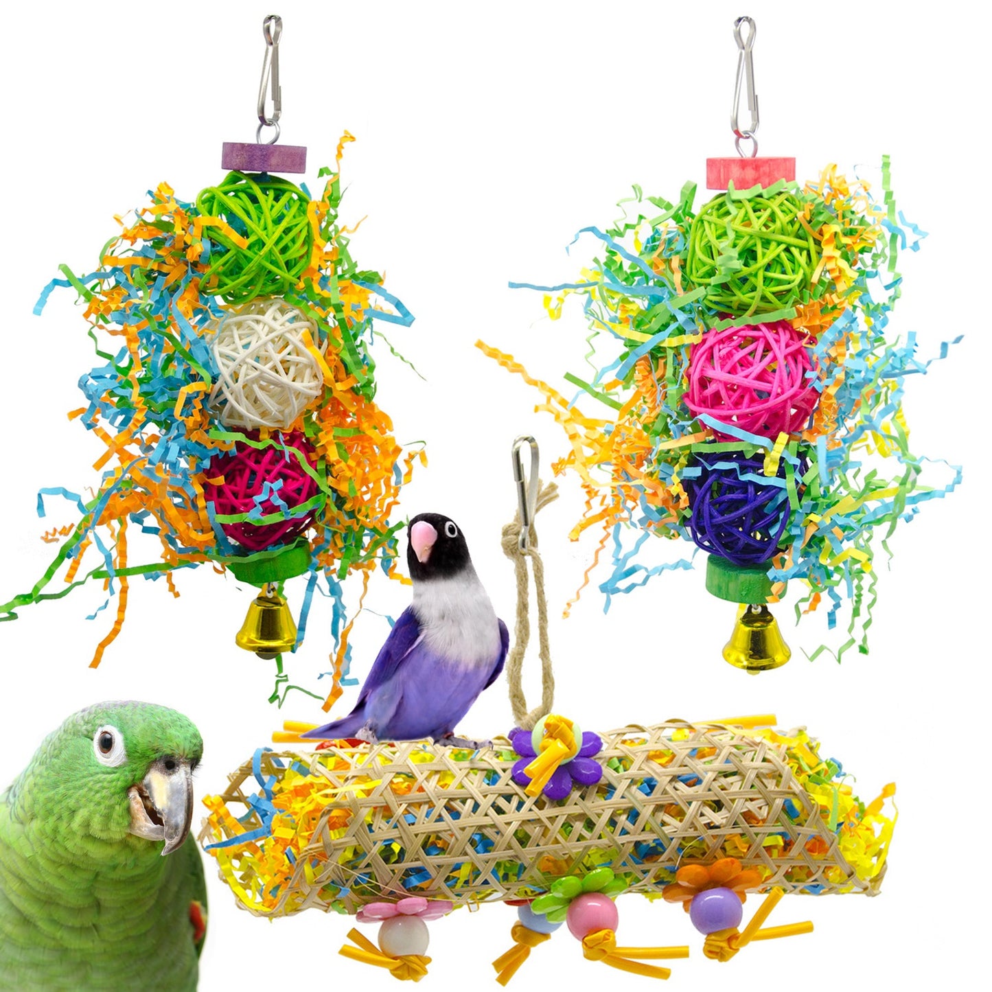 14-Piece Toy Set for Parrots