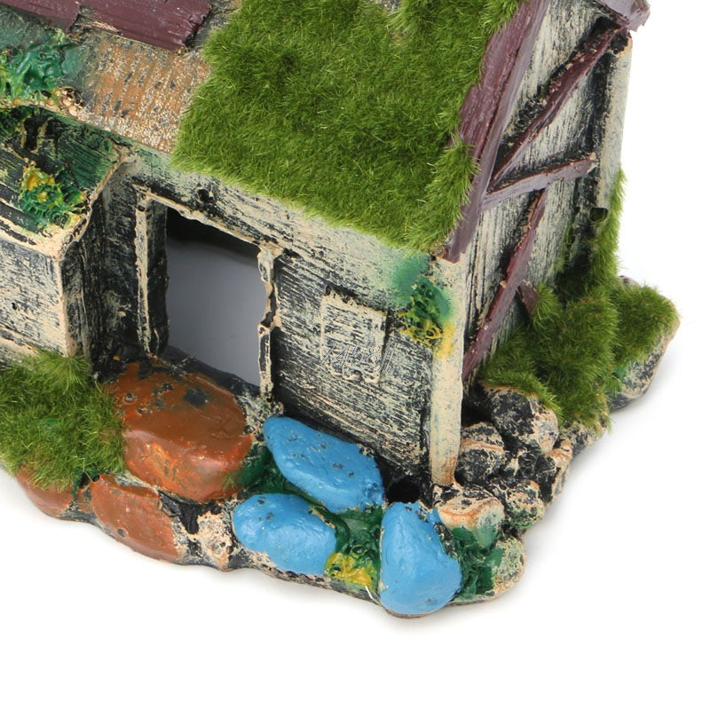 Resin House for Fish Tank