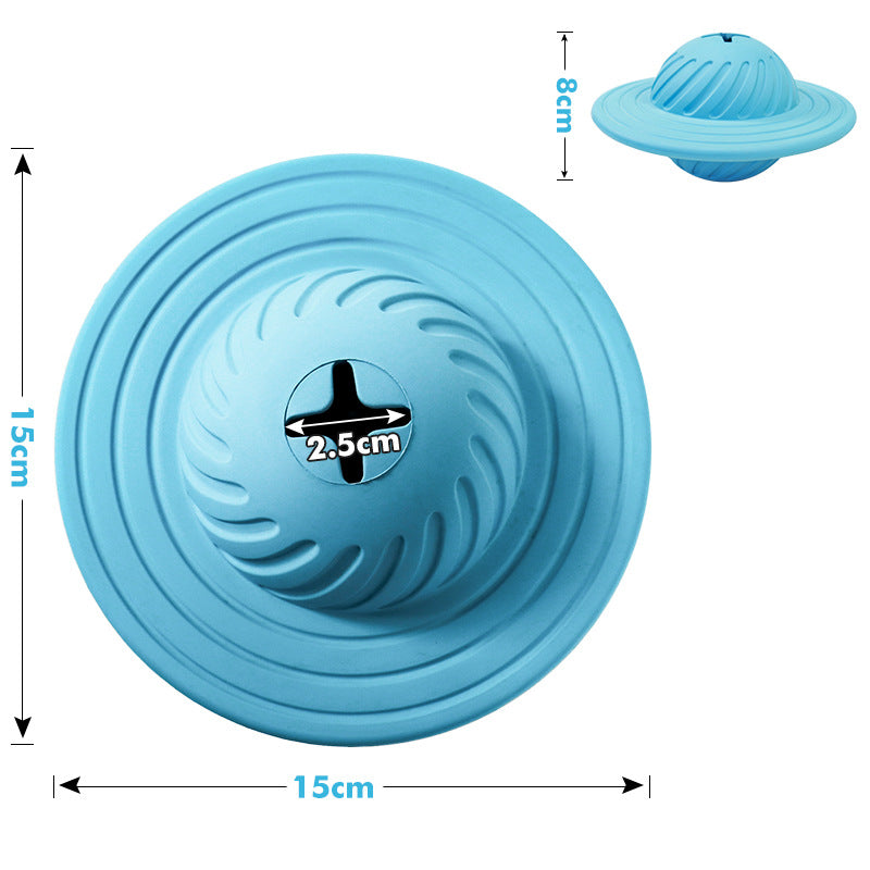 Rubber Flying Saucer Food Puzzle for Dogs