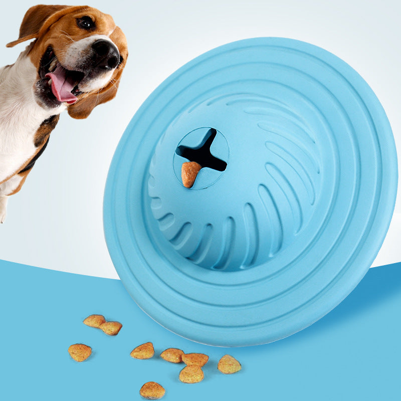 Rubber Flying Saucer Food Puzzle for Dogs
