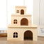 Natural Wooden House for Hamsters and Rodents
