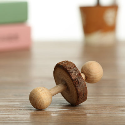 Wooden Spinning Top Toy for Hamsters, Rabbits, Ferrets, and Rodents