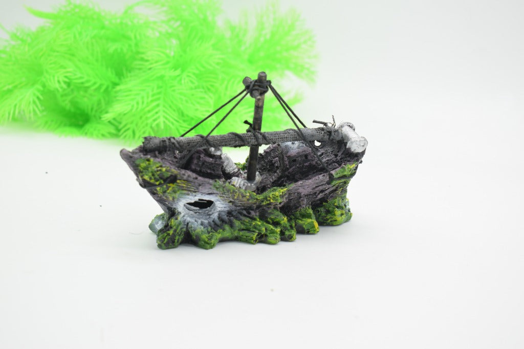 Resin Pirate Ship for Fish Tank