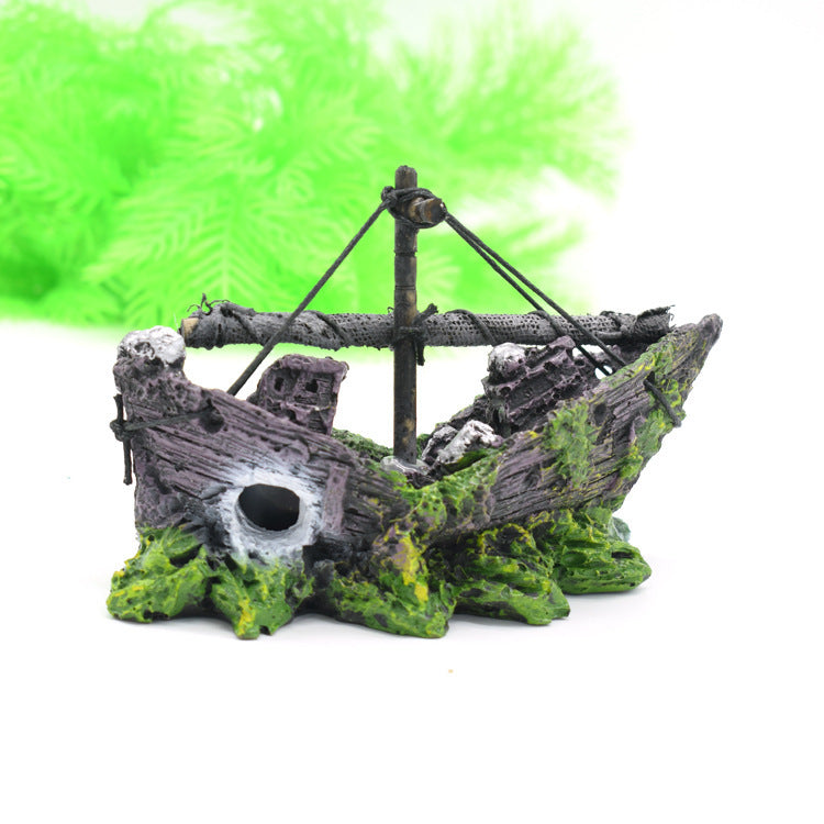 Resin Pirate Ship for Fish Tank