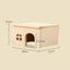 Natural Wooden House for Hamsters and Rodents