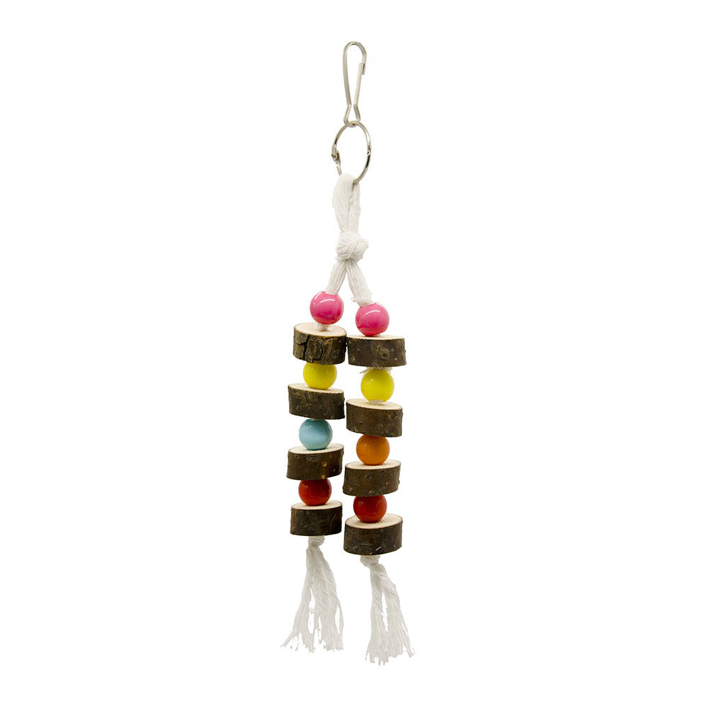 Wooden and Plastic Bead Toy for Birds