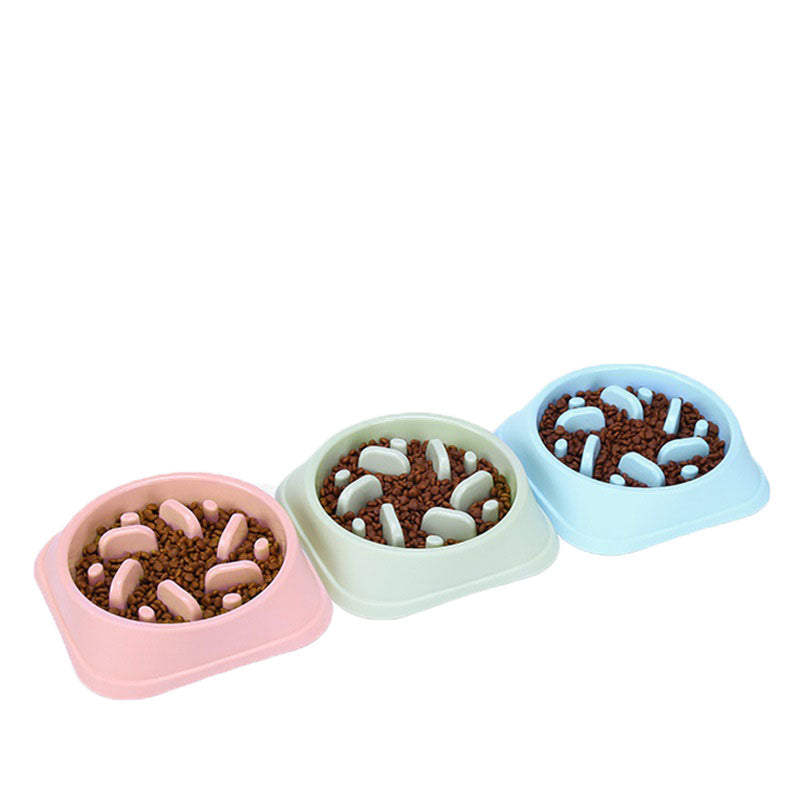 Plastic Pastel Slow Feeder Bowl for Dogs