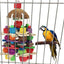 Coconut Shell Rattan Ball Wooden Block Toy for Birds