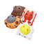 Food Shaped Squeaky Puzzle Dog Toy