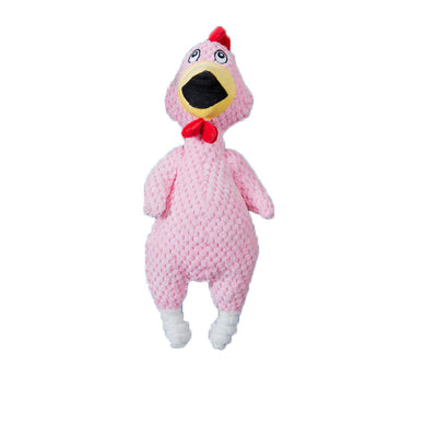 Jouet Poulet Grinçant en Peluche pour Chien