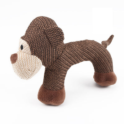 Hemp Animal Squeak Toy for Dogs