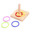 Wooden Stacking Ring Toy for Parrots