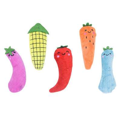 Plush Vegetable Catnip Toy
