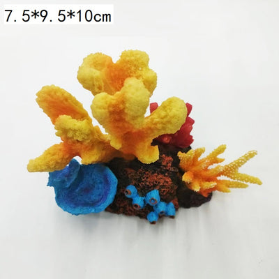 Resin Yellow Coral for Aquarium