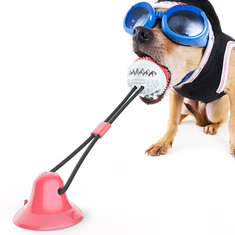 Tug-of-War Toy with Suction Cup and Bell for Dogs