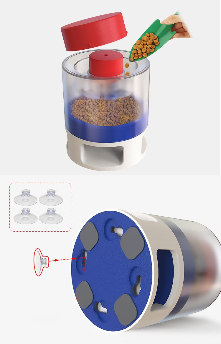 Push Button Food Dispenser for Cats and Small Dogs