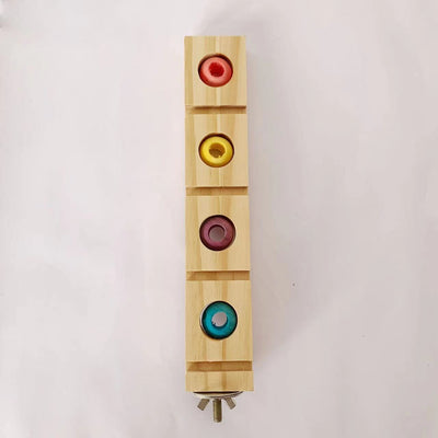 Wooden Puzzle Training Stick for Parrots