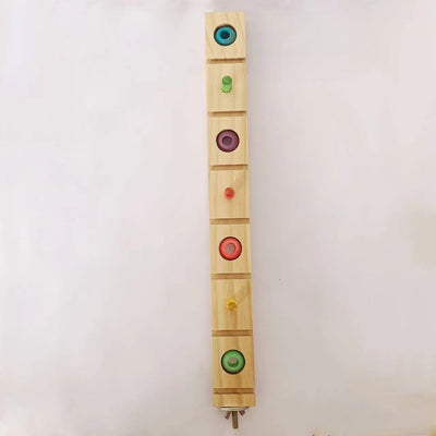 Wooden Puzzle Training Stick for Parrots