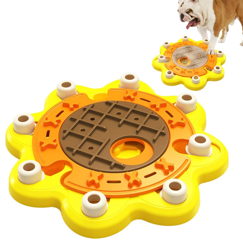 Sonnenblumen-Schiebefutterpuzzle für Hunde