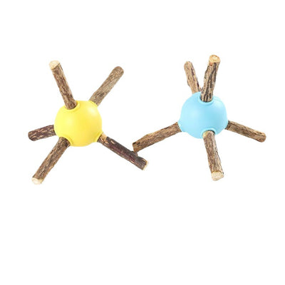 Wooden and Plastic Toy for Cats