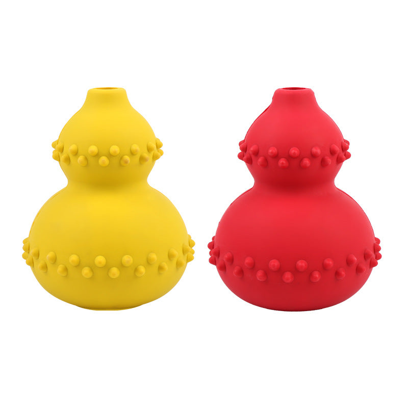 Rubber Gourd Food Puzzle Toy for Dogs