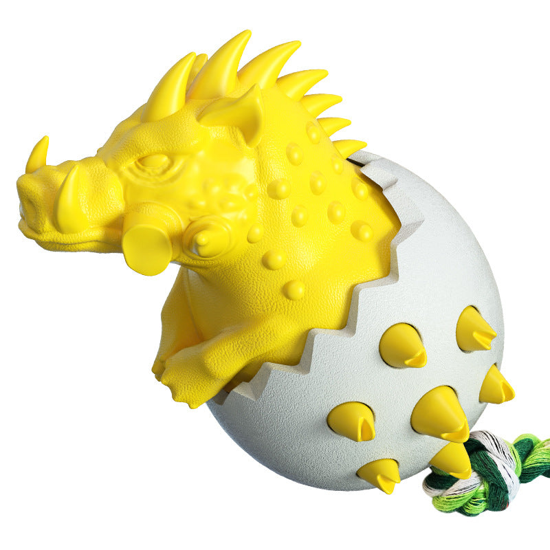 Dinosaur Egg Rope Chew Toy for Dogs