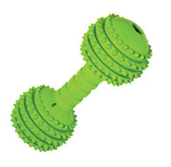 Rubber Dumbbell Food Puzzle Toy for Dogs