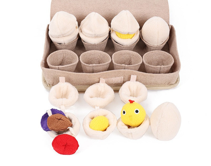 Egg Carton Food Puzzle Toy for Dogs