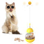 Tumbler Food Puzzle Toy with Teaser Stick for Cats