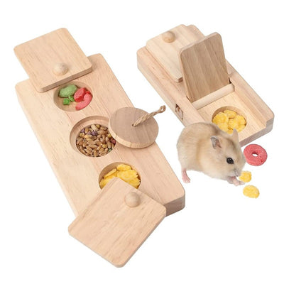 Wooden Foraging Puzzle for Hamsters