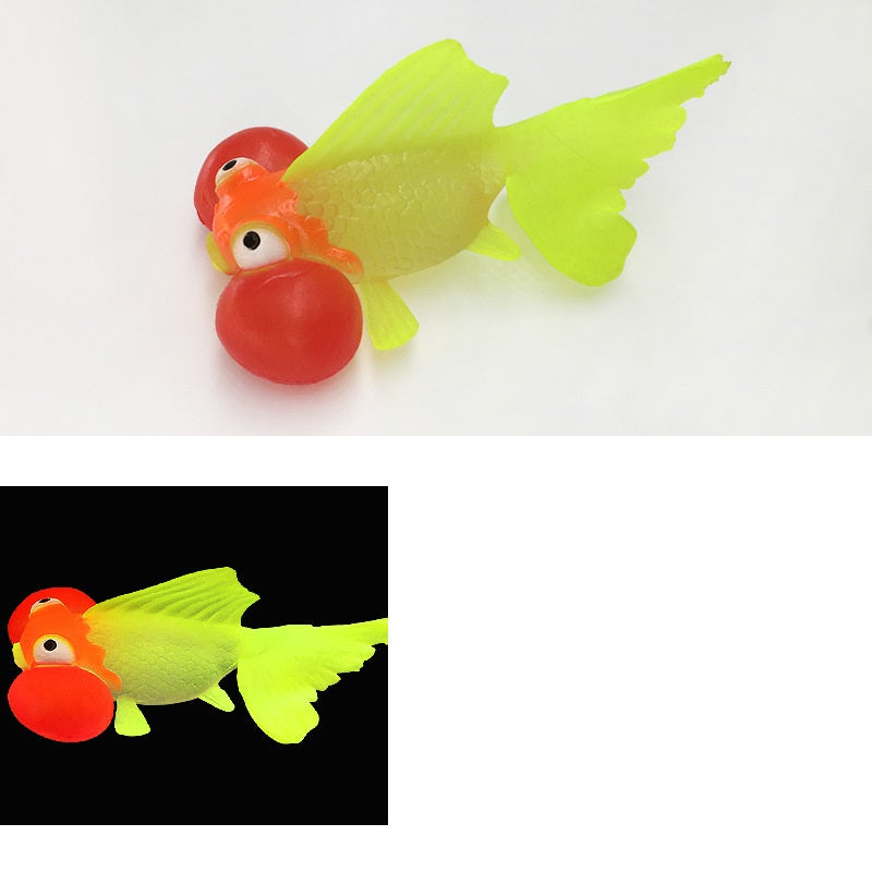 Silicone Glowing Goldfish for Fish Tank