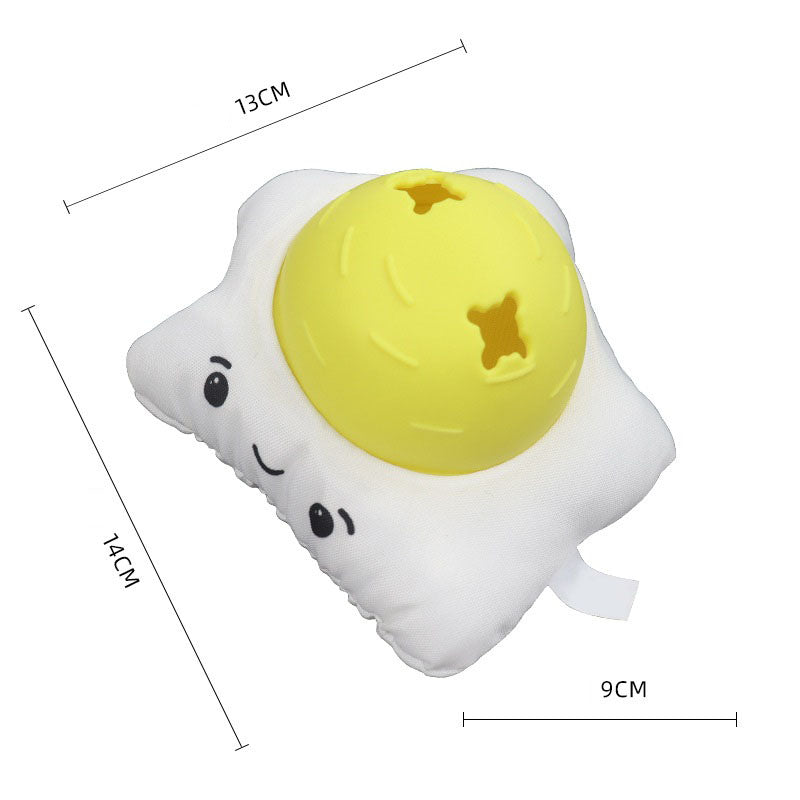 Food Shaped Squeaky Puzzle Dog Toy