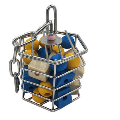 Cage à Fourrage en Acier Inoxydable pour Perroquet