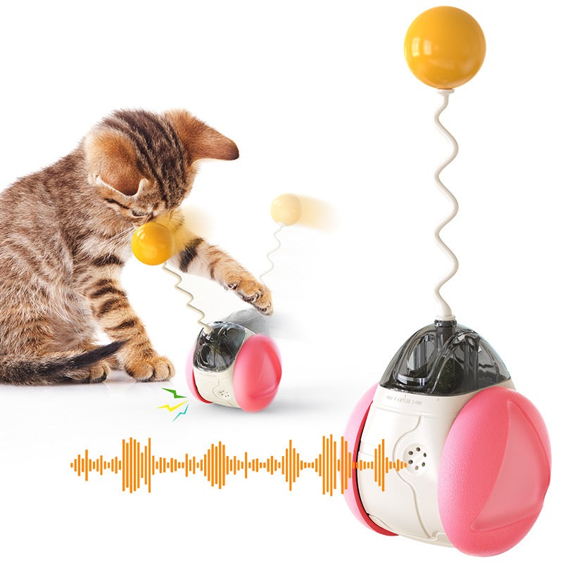 Electronic Robot Tilting Toy for Cats