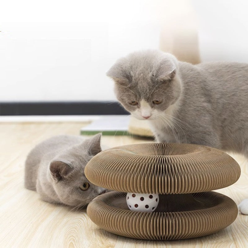 Carrousel à Gratter avec Balles pour Chat