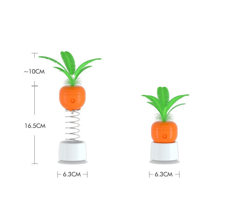 Jouet Carotte à Clochettes avec Nourriture pour Chat