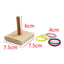 Wooden Stacking Ring Toy for Parrots