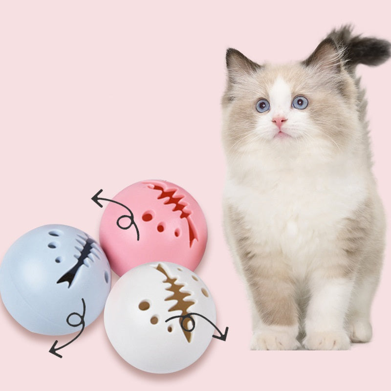 Fishbone Ball for Cats