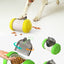 Zylinderförmiges Futterpuzzle-Spielzeug in Katzenform für Katzen und kleine Hunde