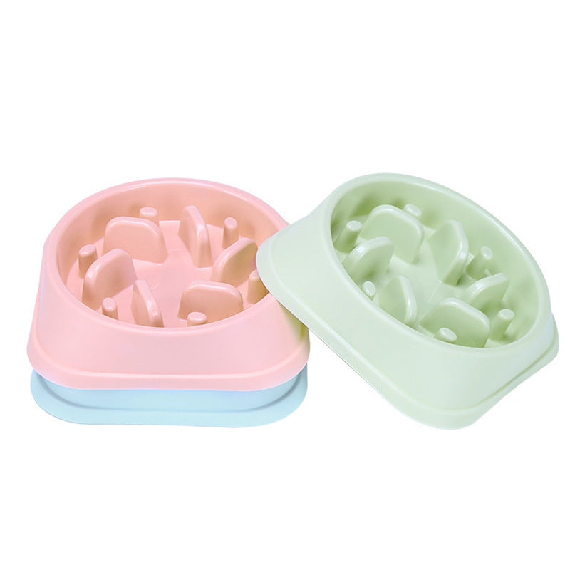 Plastic Pastel Slow Feeder Bowl for Dogs