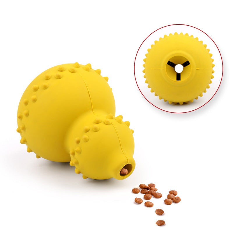 Rubber Gourd Food Puzzle Toy for Dogs