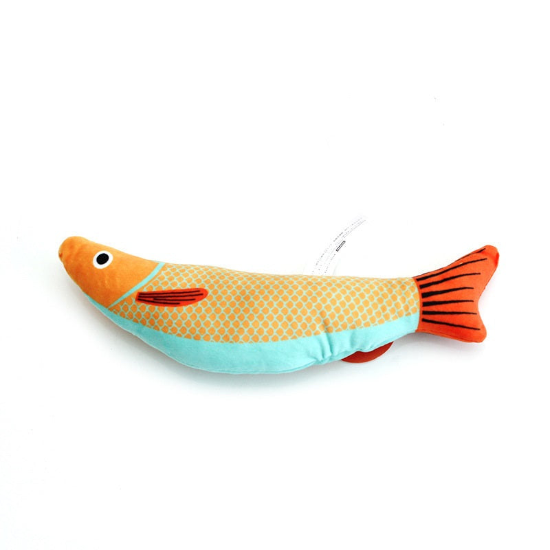 Fish Catnip Squeak Toy for Cats