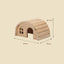 Wooden Circular House for Hamsters and Guinea Pigs