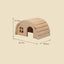 Wooden Circular House for Hamsters and Guinea Pigs